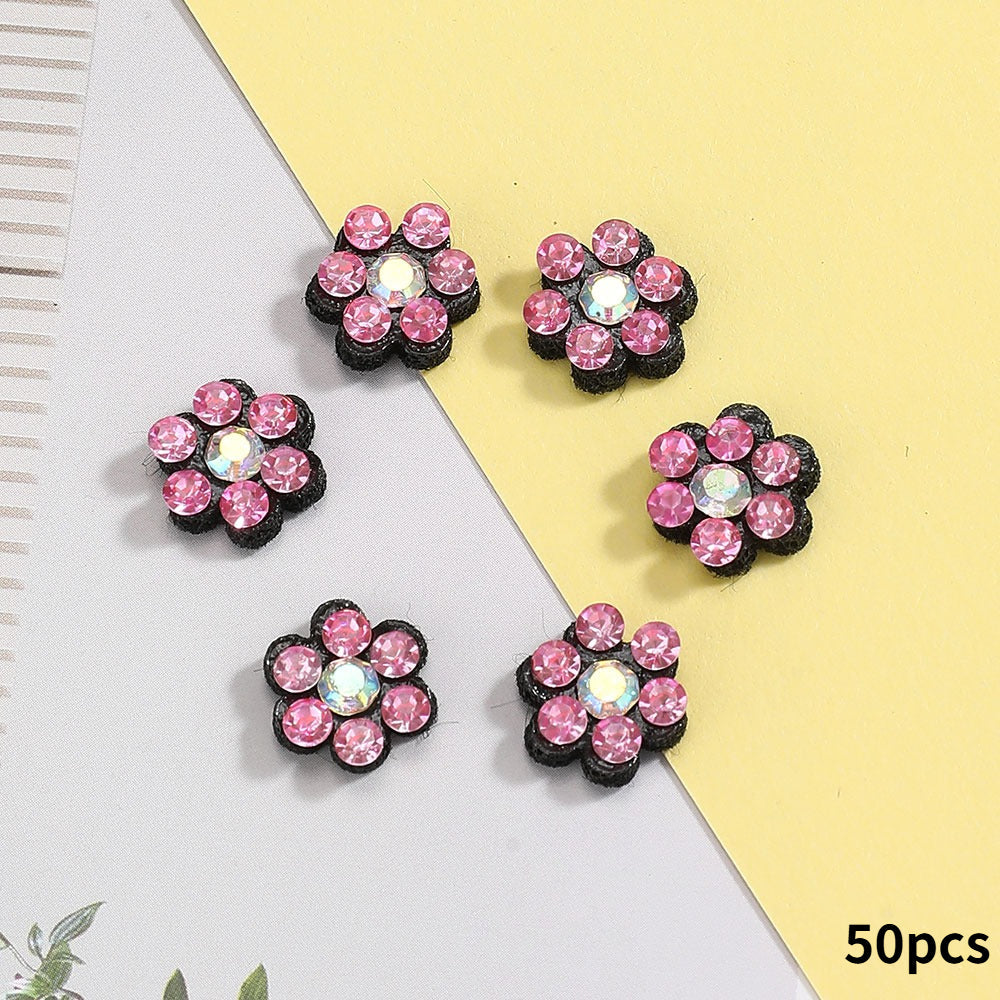 Plum Blossom Rhinestone Patches