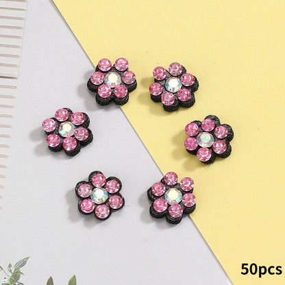 Plum Blossom Rhinestone Patches