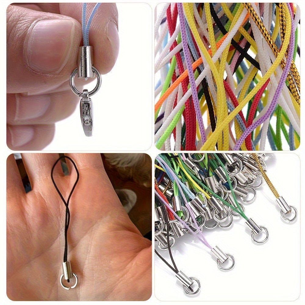 50PCS Colorful Lanyard Strap Set