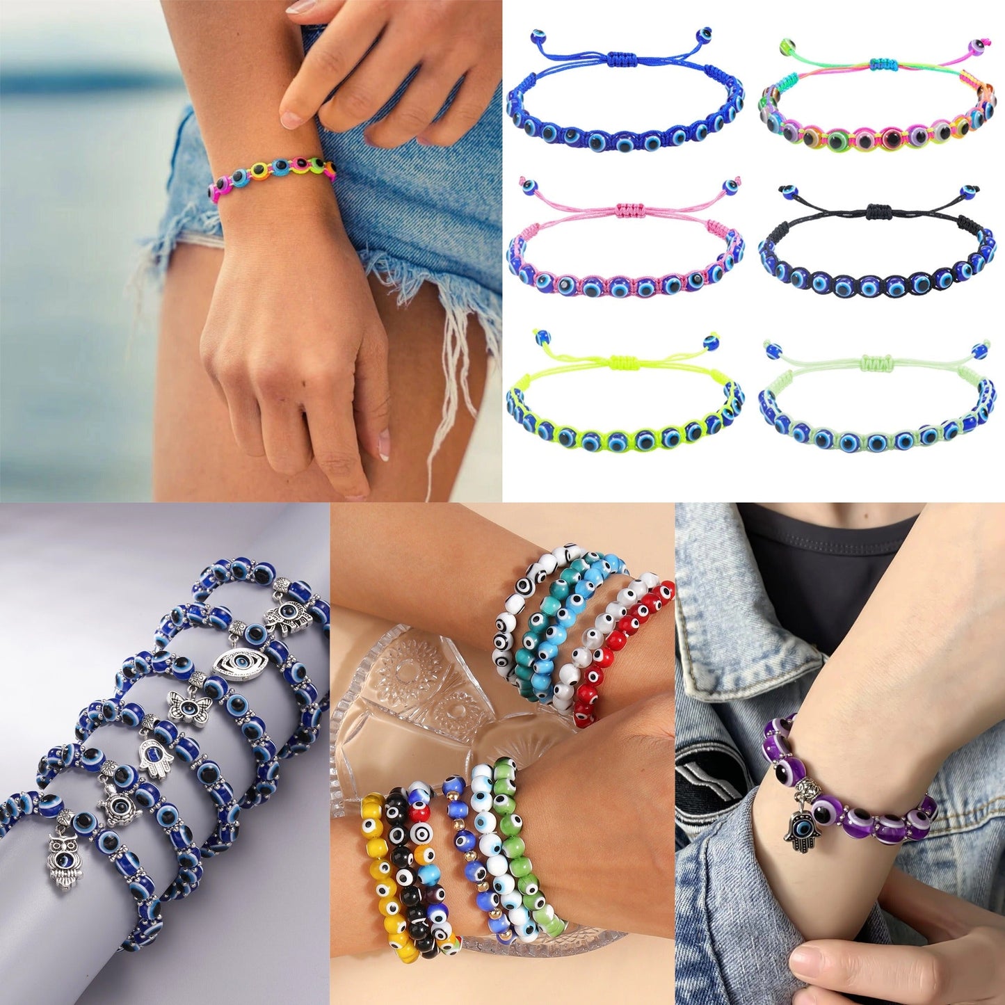 Evil Eye Resin Beads Jewelry Kit