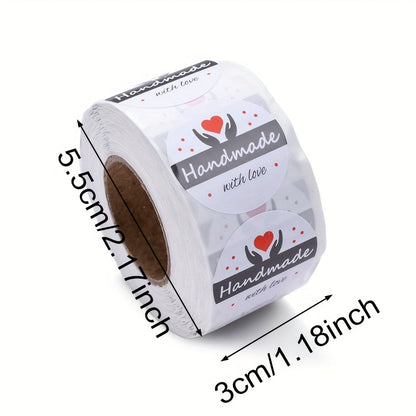500PCS Thank You Self-Adhesive Sticker Roll