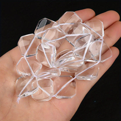 Transparent Faceted Crystal Beads