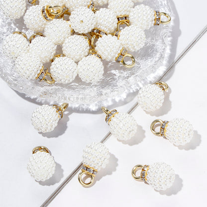 10/20pcs Acrylic Mulberry Imitation Pearl Pendant Beads