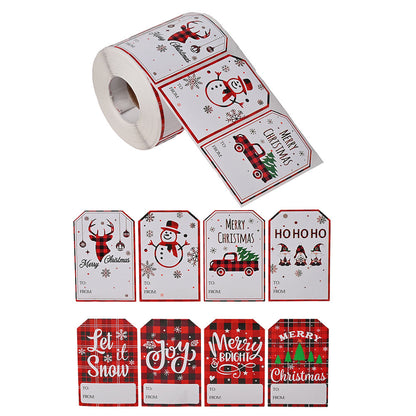 Merry Christmas Seal Label Stickers