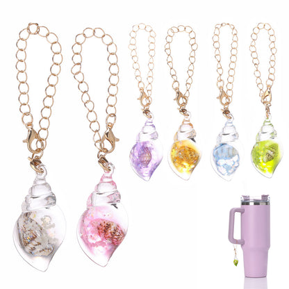 Luminous Resin Shell Cup Charms