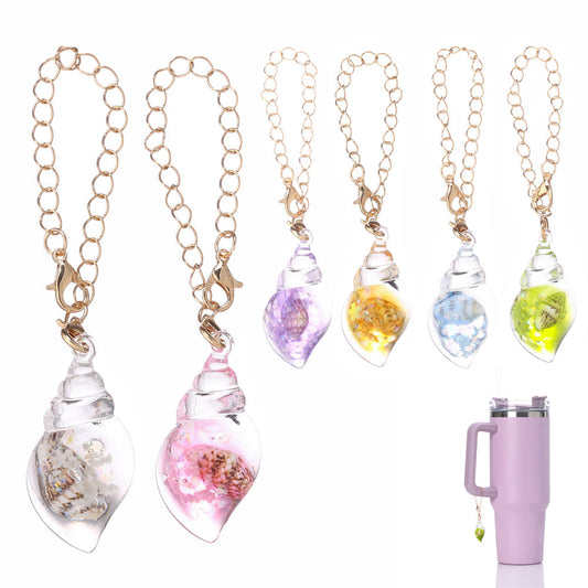 Luminous Resin Shell Cup Charms