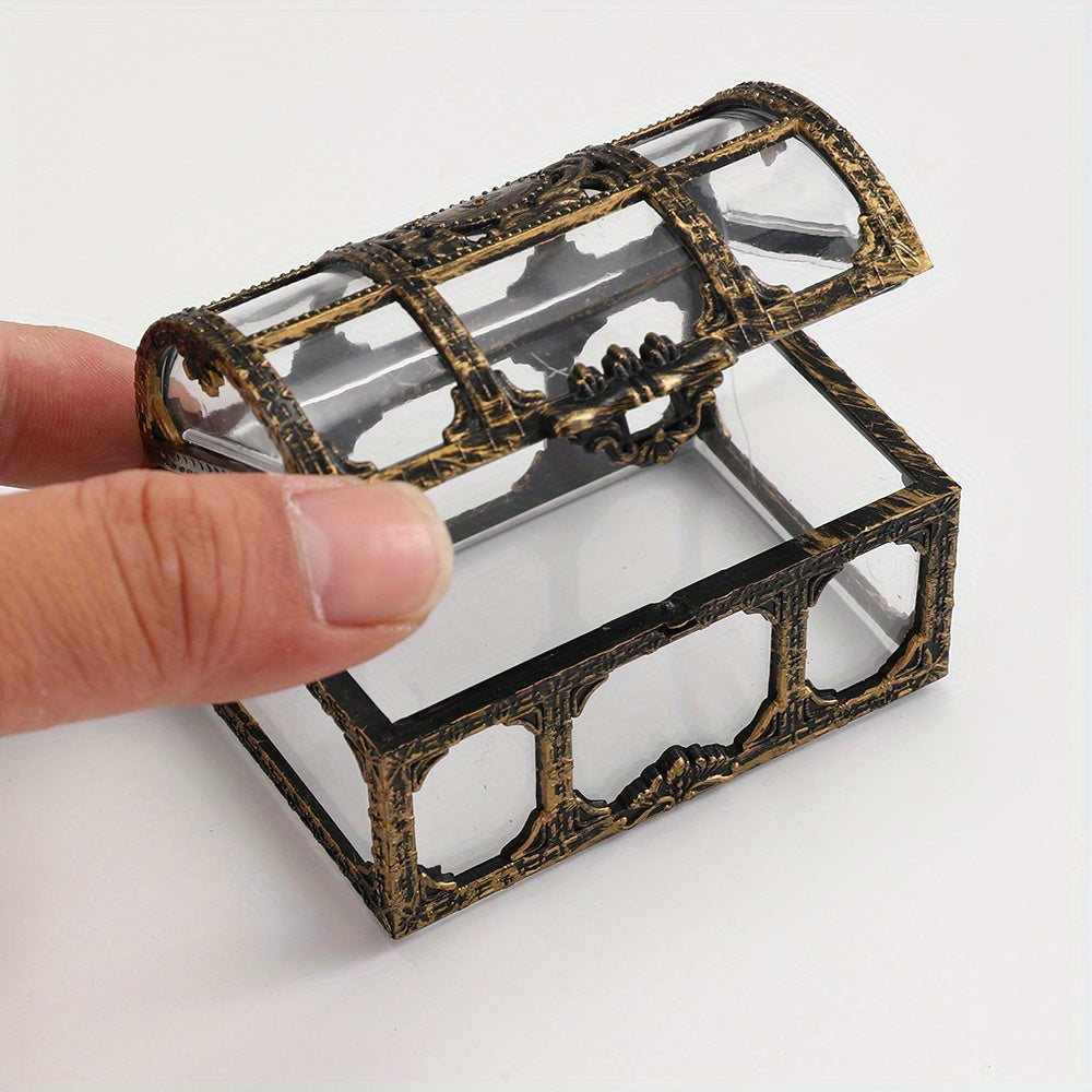 1pc Vintage Treasure Chest Storage Box