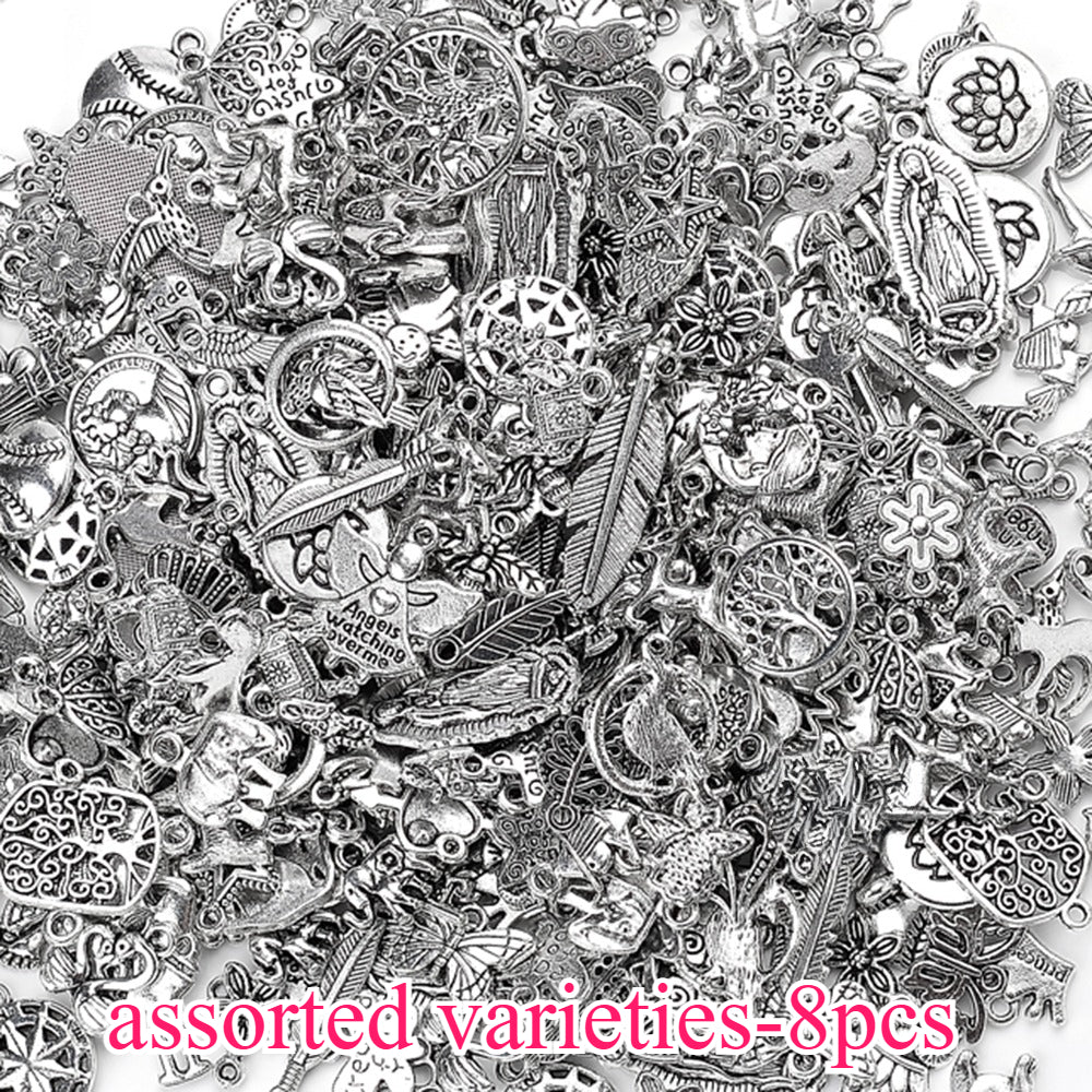 Vintage Silver Charm Beads Set