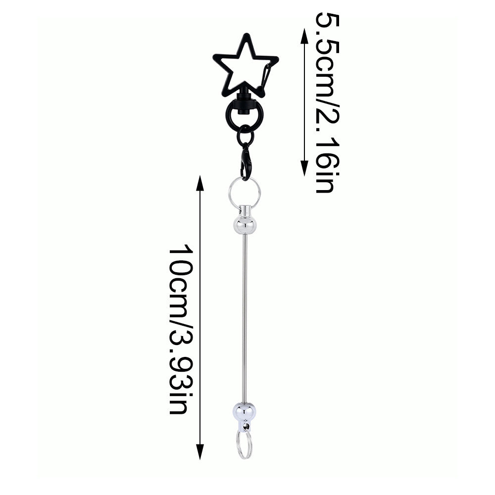 Star Shaped Beadable Keychain Set