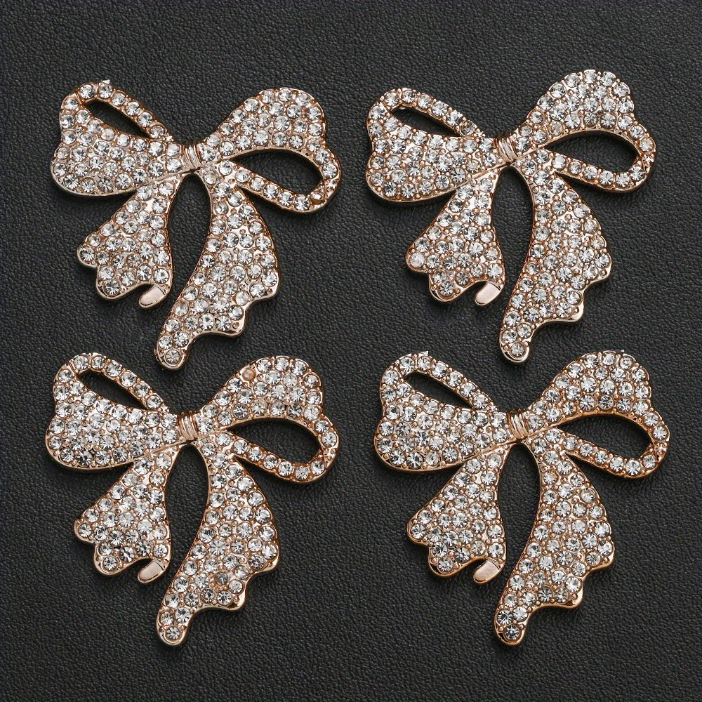 Gold Butterfly & Bow Shape Plastic Patches