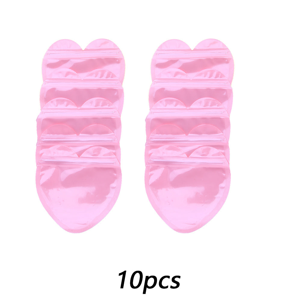 10PCS 3.94-Inch Heart-Shaped Transparent Jewelry Gift Bags