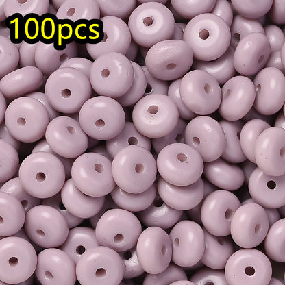 Macaron Glass Safety Buckle Beads