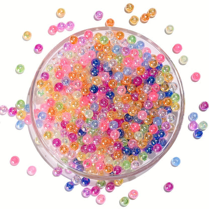 8 mm Colorful Clear Acrylic Beads