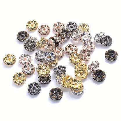 Metal Czech Flower Spacer Beads