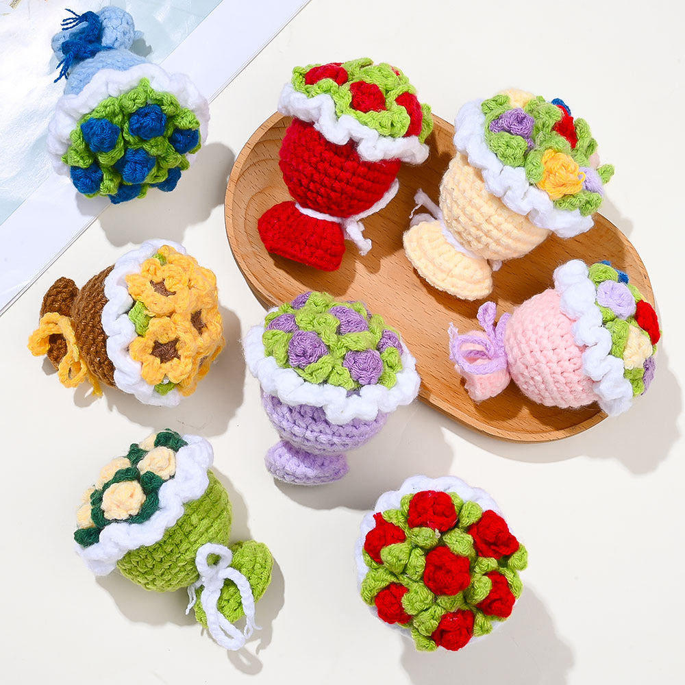 1/3-Piece Stuffed Plant Flower Charms