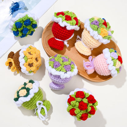 1/3-Piece Stuffed Plant Flower Charms