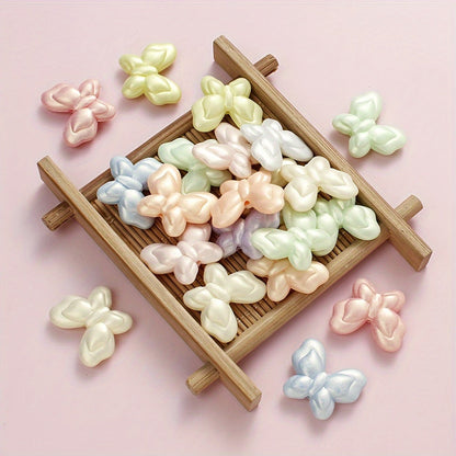 Macaron Butterfly Acrylic Beads