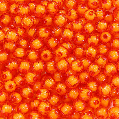 8/10mm Transparent Pumpkin Acrylic Beads