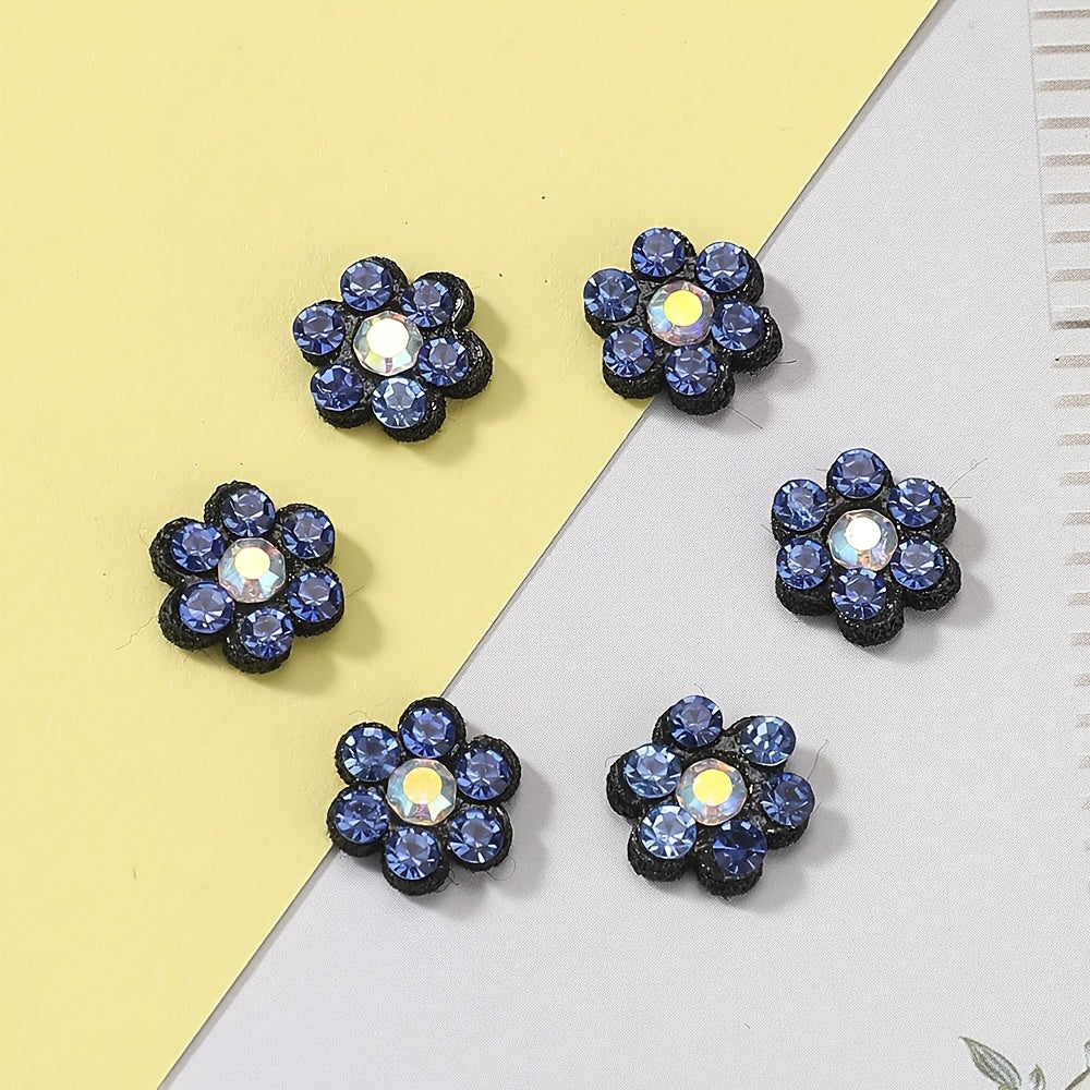 Plum Blossom Rhinestone Patches