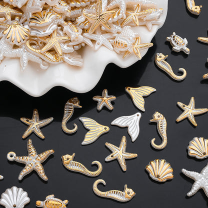 Bohemian Marine Animal Acrylic Pendant Charms