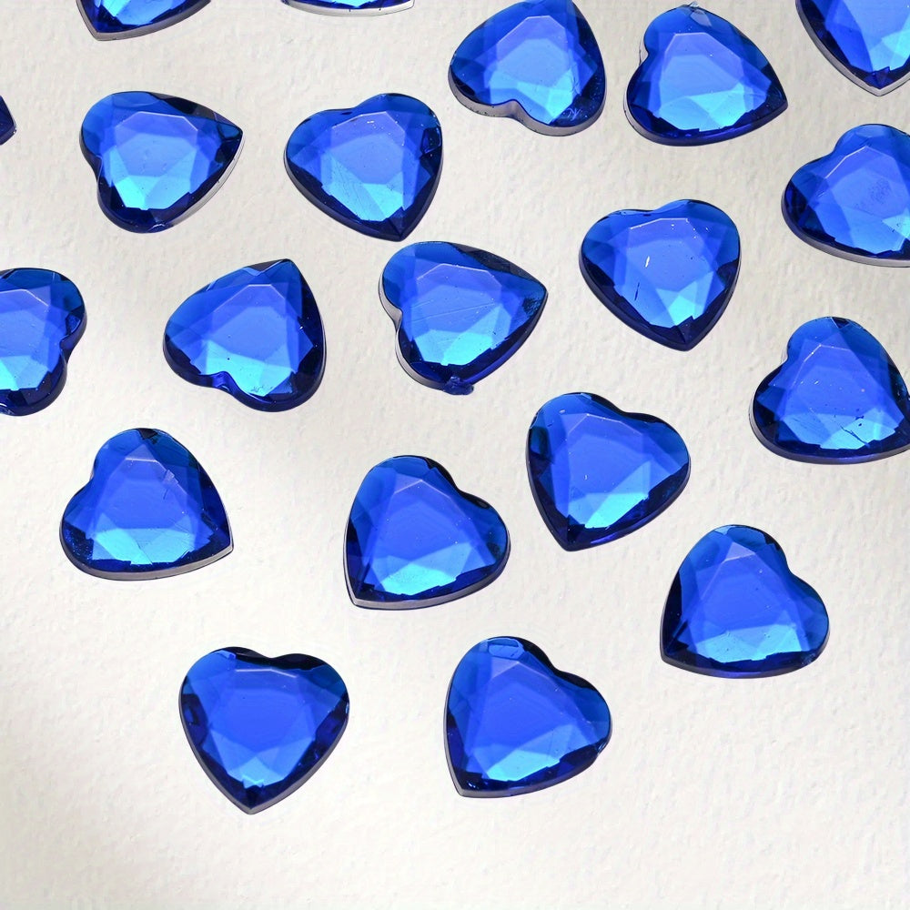 12 mm Acrylic Heart Decorative Patches