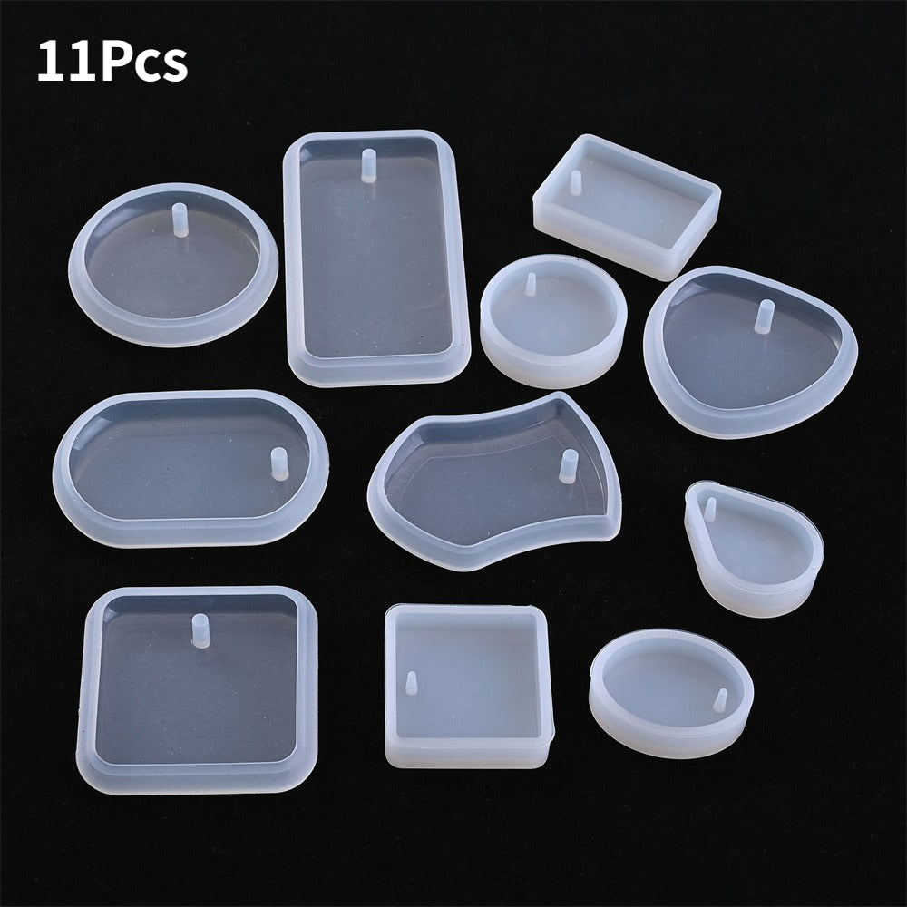 Transparent Silicone Pendant and Keychain Molds