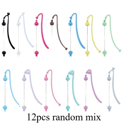 12-Piece Random Mixed Beadable Bookmark Set