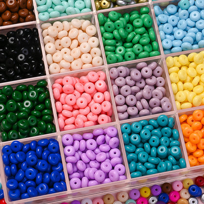 Macaron Glass Safety Buckle Beads