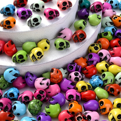 Halloween Skull Acrylic Beads