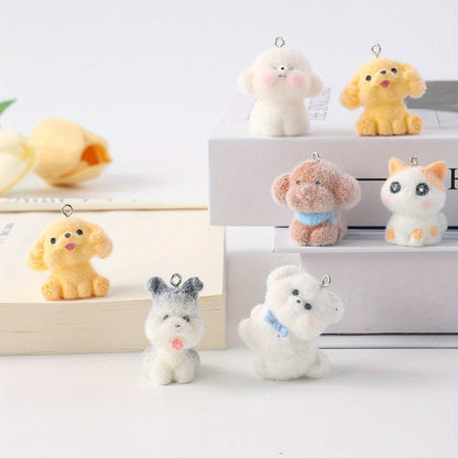 Resin Puppy Pendants
