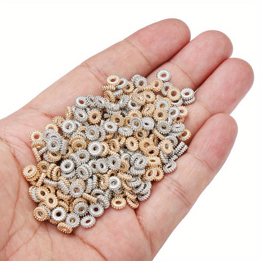 200PCS 6mm Round Gear Wheel Plastic Spacer Beads