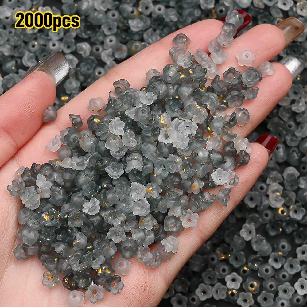 Gradient Bellflower Spacer Beads
