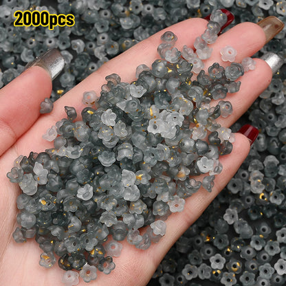 Gradient Bellflower Spacer Beads