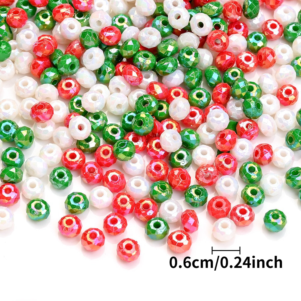 Christmas Acrylic Wheel Beads