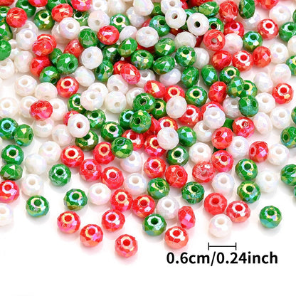 Christmas Acrylic Wheel Beads