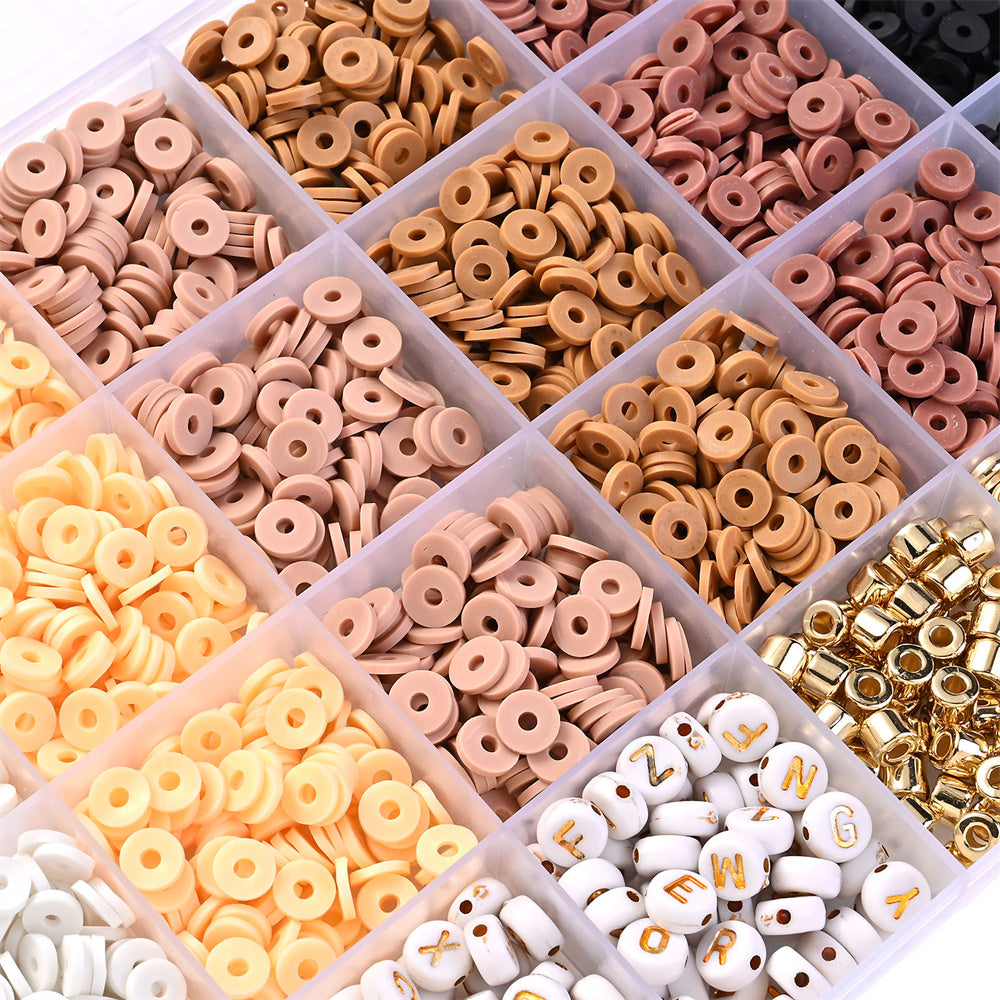 2300pcs/Box Clay Beads Bracelet Making Kit