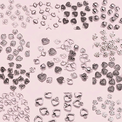 Retro Heart Alloy Pendants