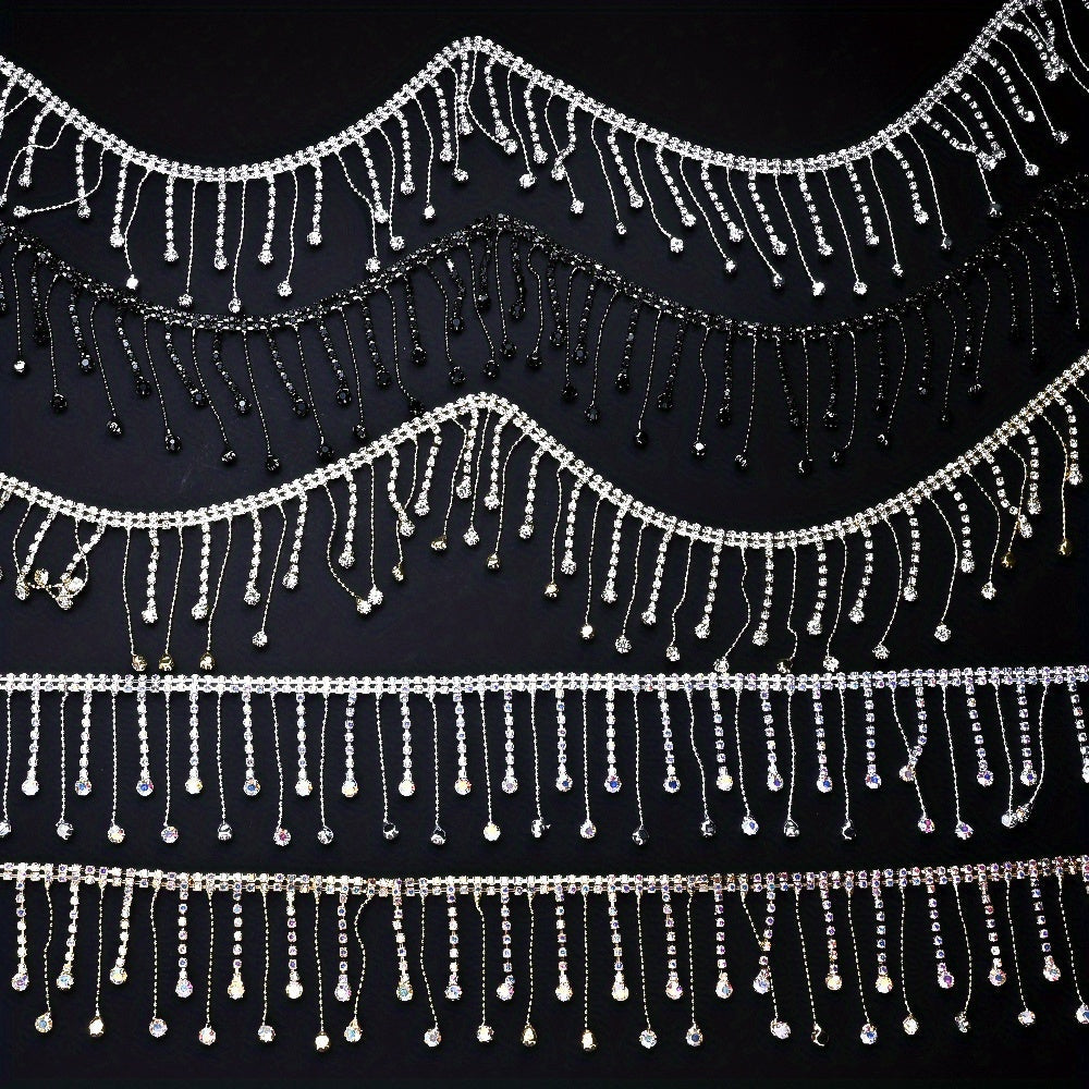 Rhinestone Tassel Chain
