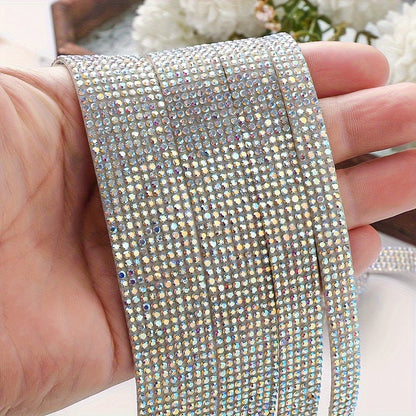 Self-Adhesive Rhinestone Trim Ribbon Set