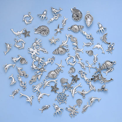 Marine Animal Metal Pendant Charms