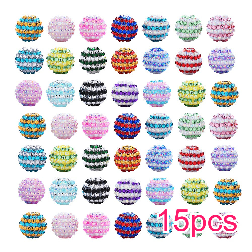 Rhinestone Rondelle Spacer Beads