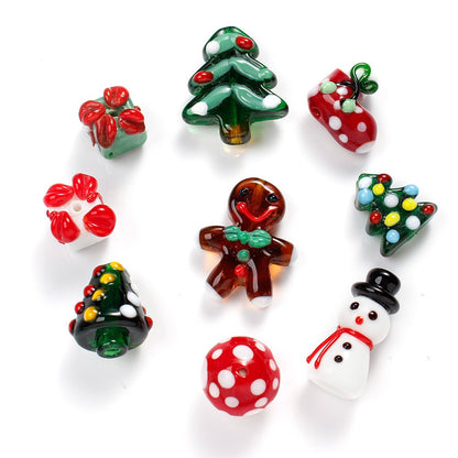 Christmas Glass Beads