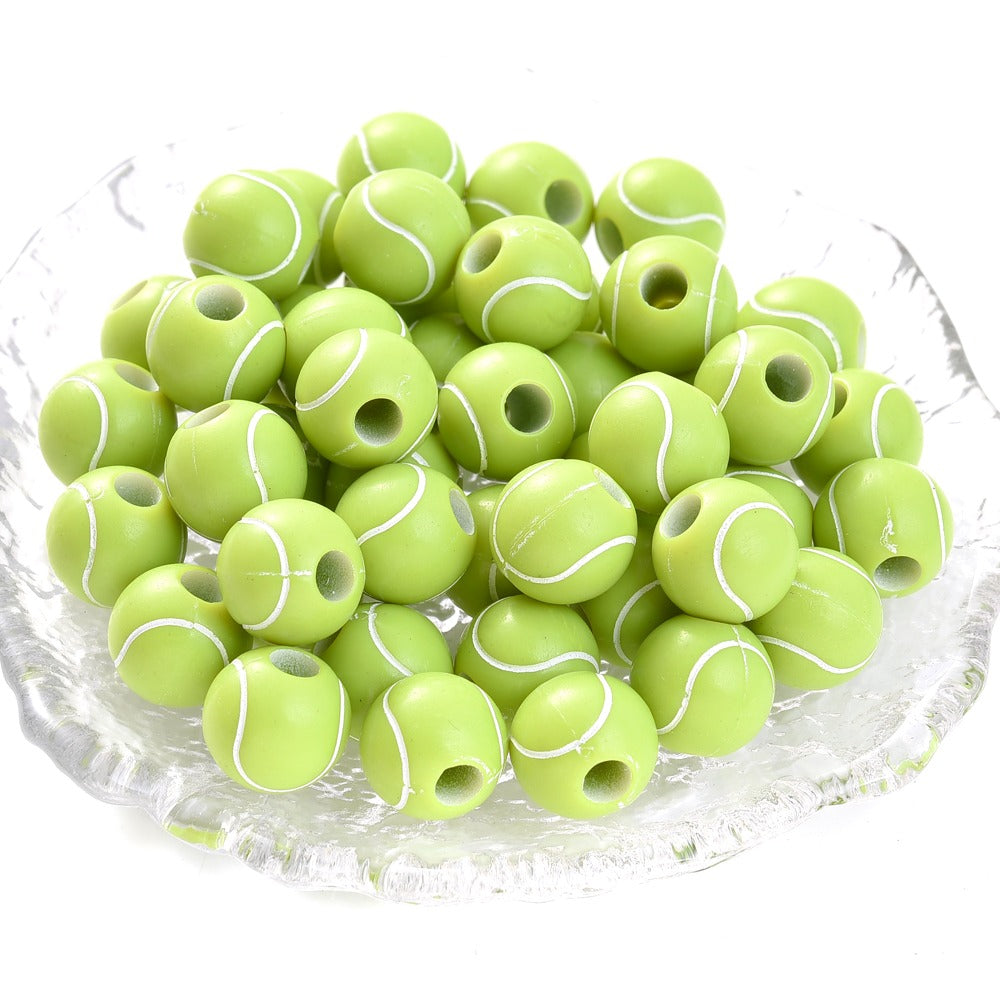 50pcs 39 Styles Mixed Sports Ball Beads