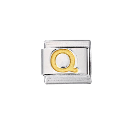 A-Z English Letter Stainless Steel Italian Charm Links
