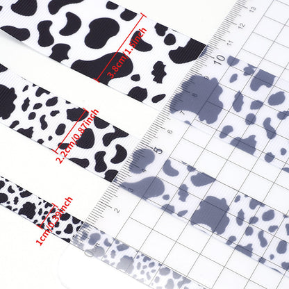 Cow Pattern Polyester Ribbon