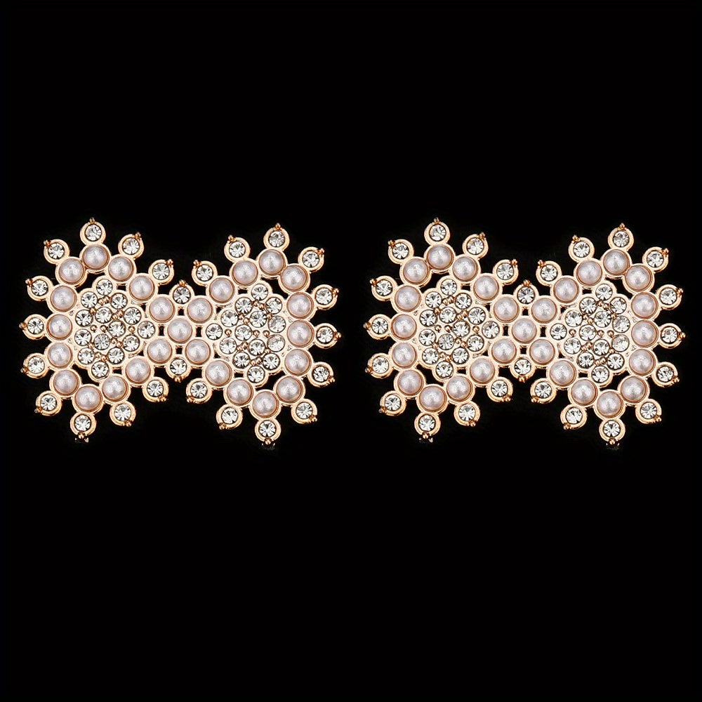 Stylish Acrylic Pearl and Rhinestone Flatback Embellishments