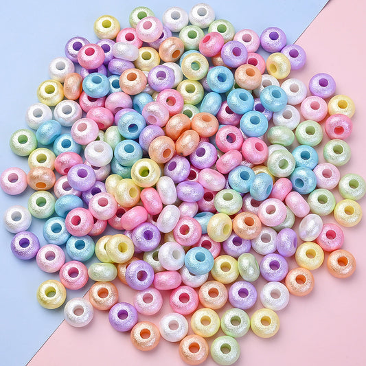 Acrylic Large Hole Wrinkle Beads