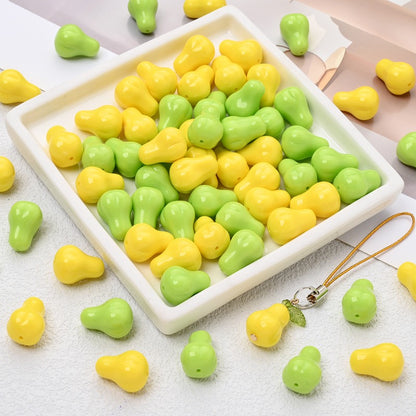 20pcs 12x16mm Pear-Shaped Acrylic Beads