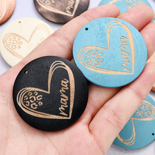 Love Round Wooden Craft Pieces