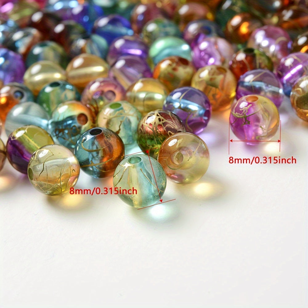 Sparkling Acrylic Spacer Beads